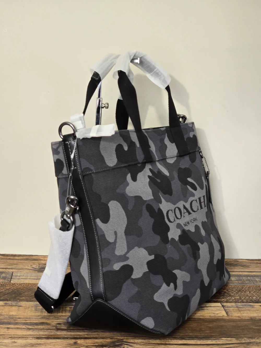 Coach Tote 38 In Camo Print